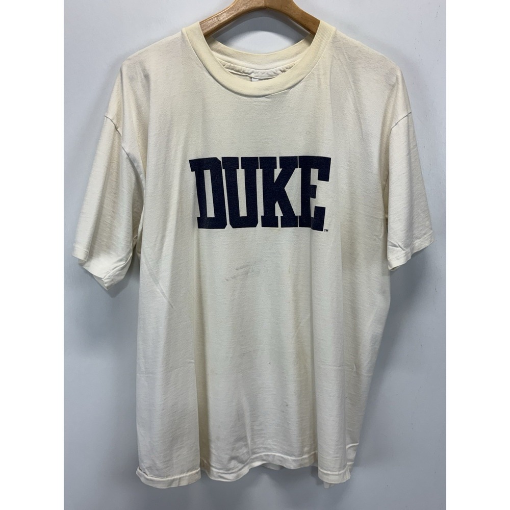 Vtg Duke University Store Tshirt Blue devils READ 90s Made In USA